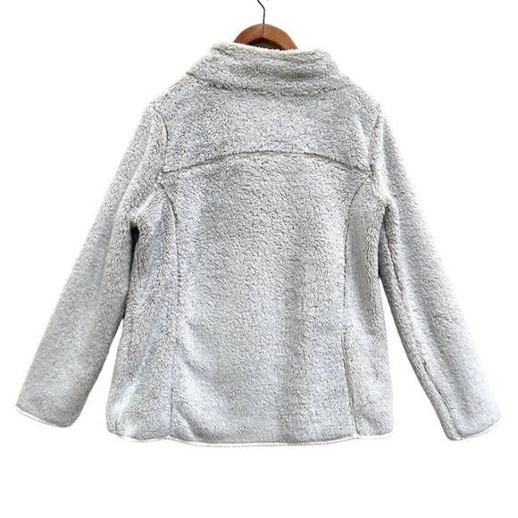 St John's Bay Active Short Pile Faux Fur Fleece Moto Pullover Sweater, Size M - Picture 2 of 15